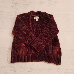 GYMBOREE | Baby Girl Burgundy Sweater for Fall 18m